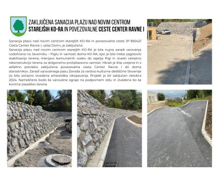Zaključena rekonstrukcija Plaz DOM in cesta Ravne i